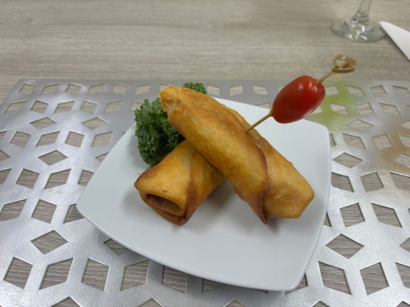Mini flautas crocantes de pollo
