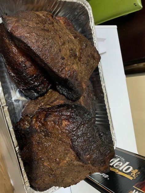 Smoked Brisket with Mushroom and Onions 1 lb. serves 2-4 people