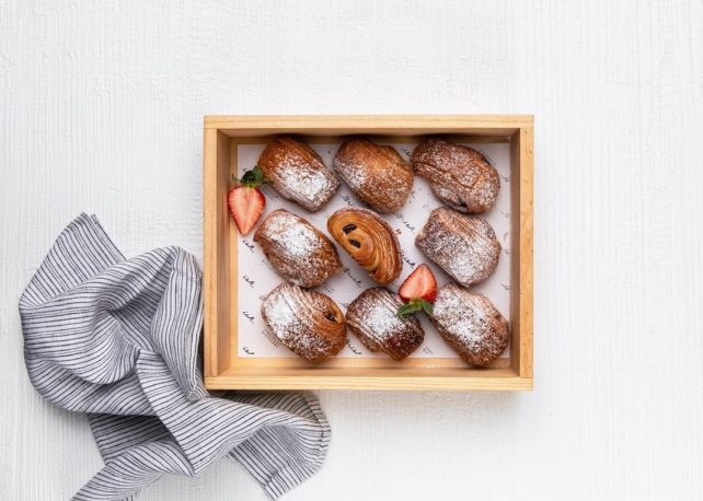 Mini Pastries - Chocolate Croissants