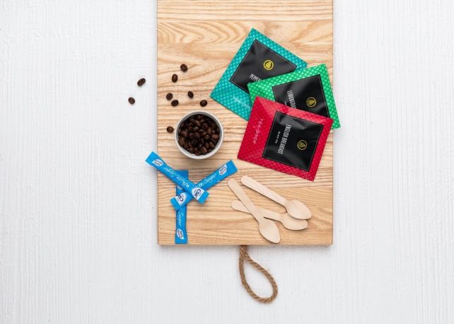 Tea and Coffee Station with Eco Friendly Disposables