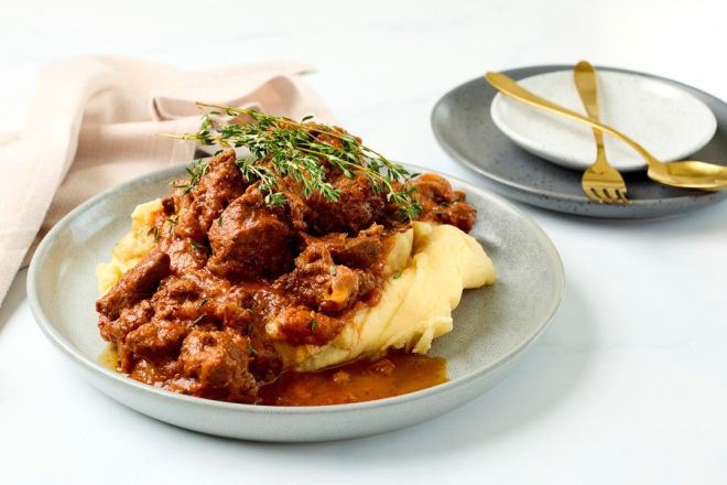 Dark Ale and Mustard Braised Beef