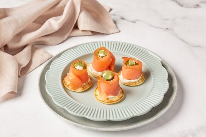 Smoked Salmon Blinis
