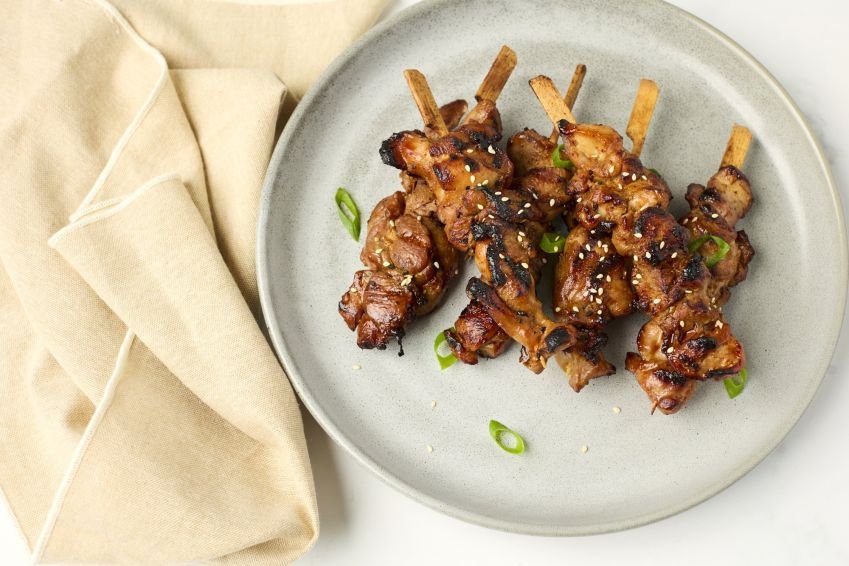 Honey Soy Chicken Skewer with Sesame