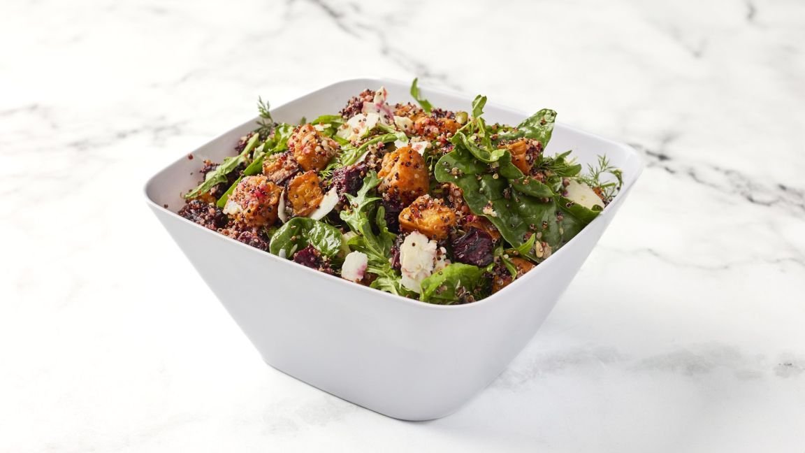 Sweet Potato and Spinach Fodmap Salad