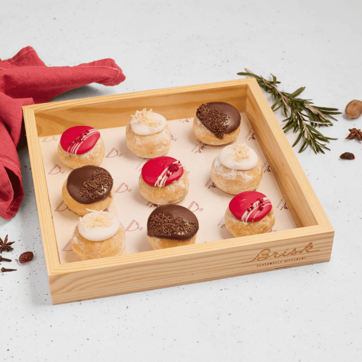 Christmas Doughnut Selection