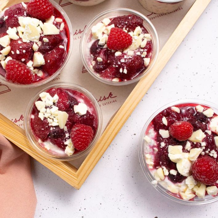 Strawberry & White Chocolate Overnight Oats