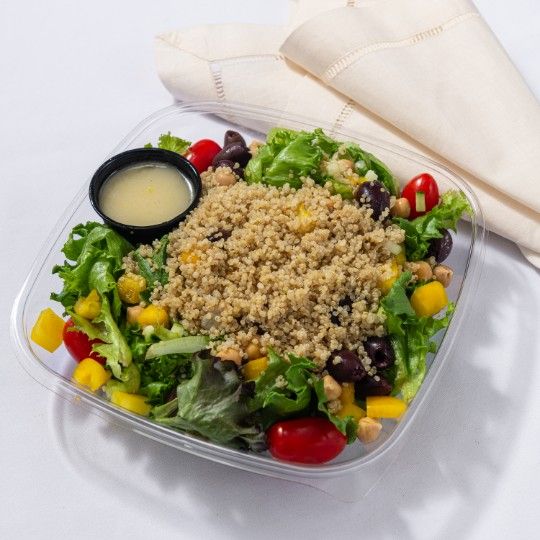 Mediterranean Quinoa Bowl (P) on Plastic - ROOM TEMP MEAL