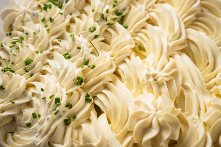 Whipped Cream and Chive Cream Cheese Platter (D)