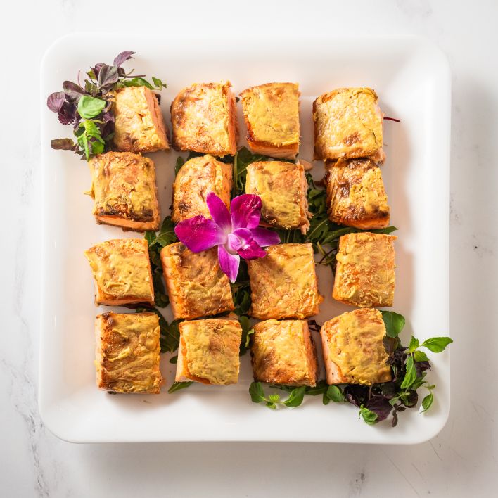 Slow Roasted Citrus Mustard Salmon (P)