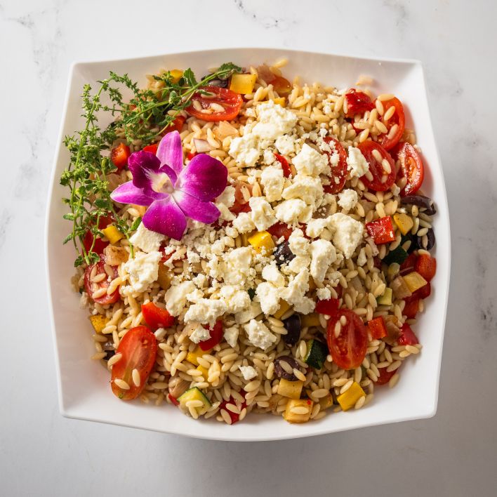 Greek Orzo Salad (D)