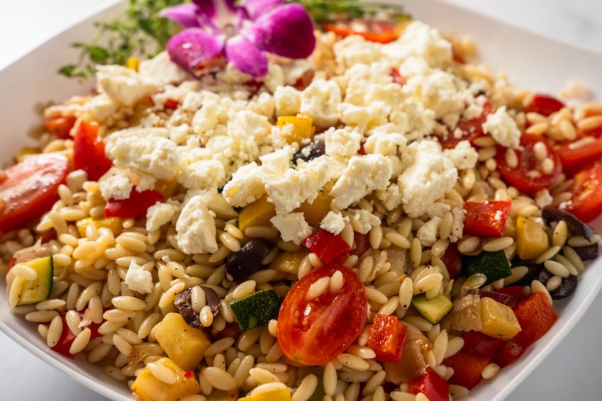 Greek Orzo Salad (D)