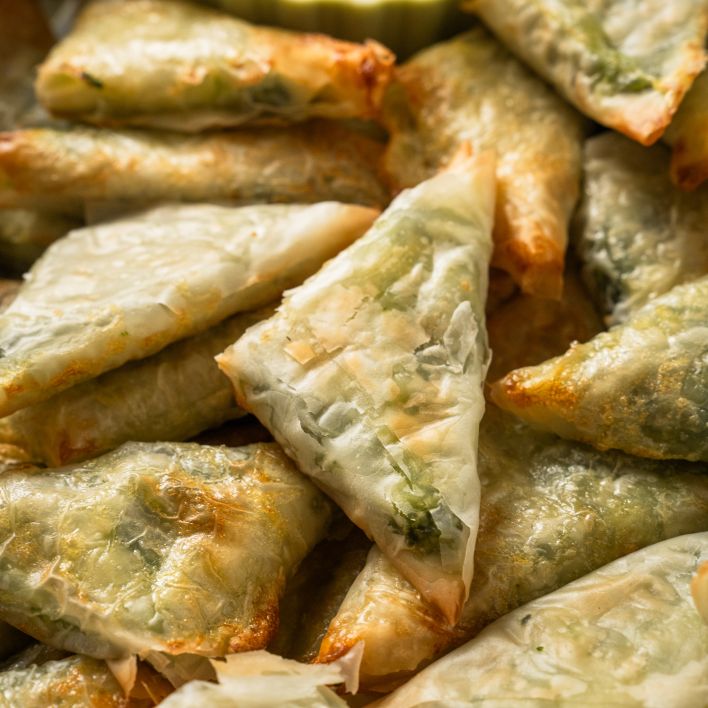 Spinach & Phyllo Triangles (P)