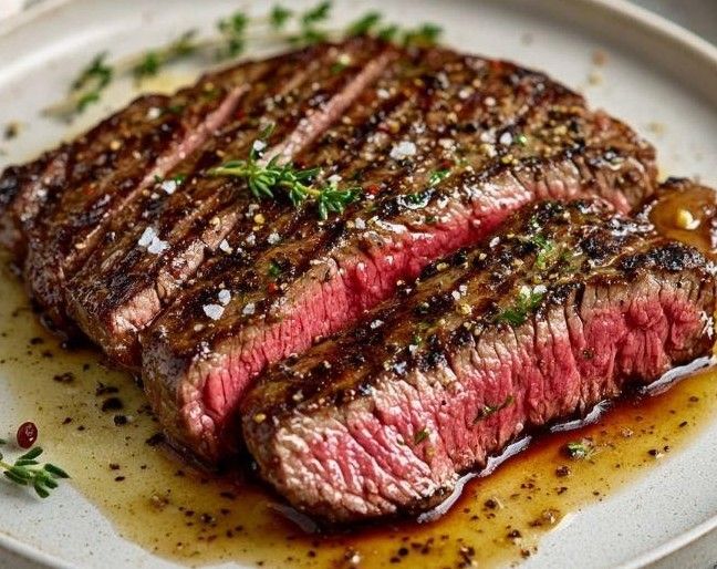 Garlic Herb Flat Iron Steak (M)