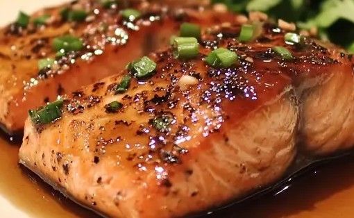 Ginger-Tamari Glazed Salmon (P)
