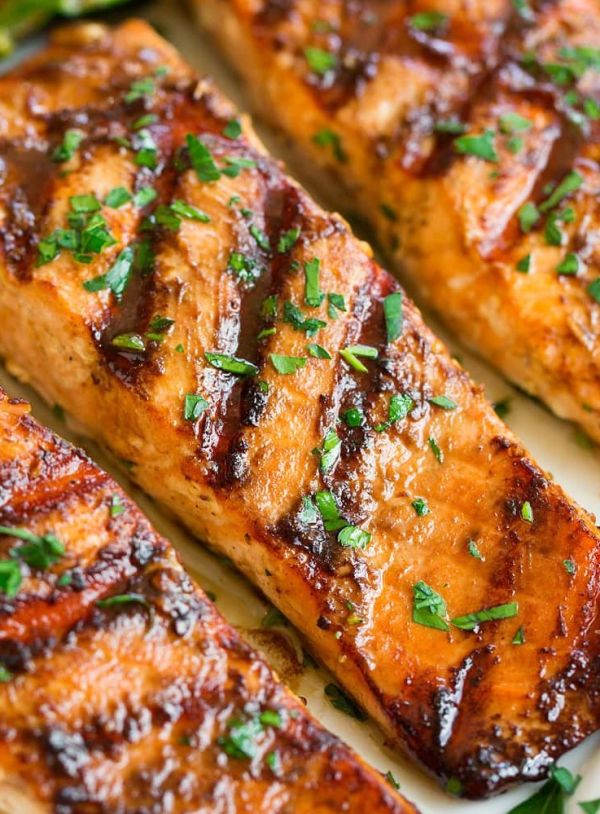 Grilled Provencal Salmon (P)