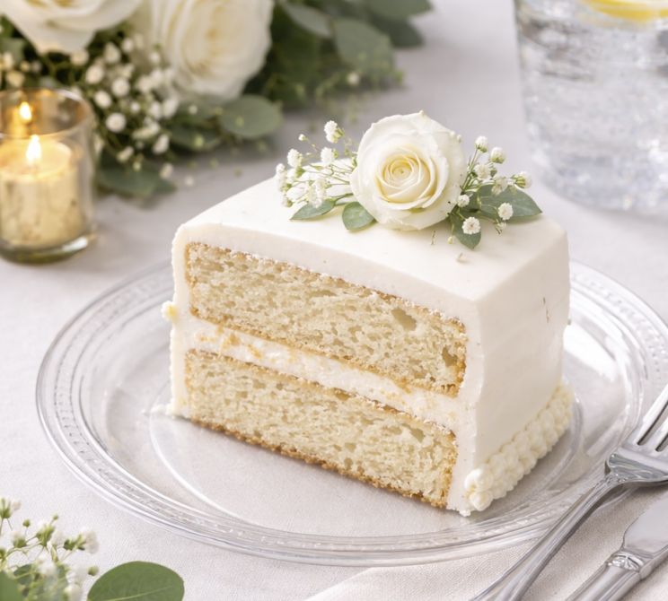 Disposable dinnerware for cake or apps