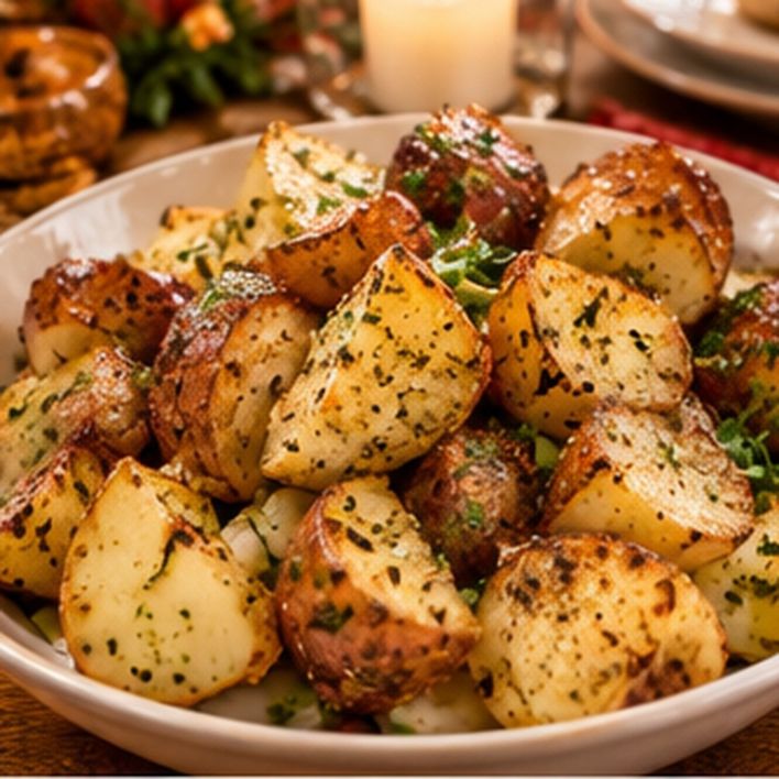 Thanksgiving Parsley Roasted Red Potatoes