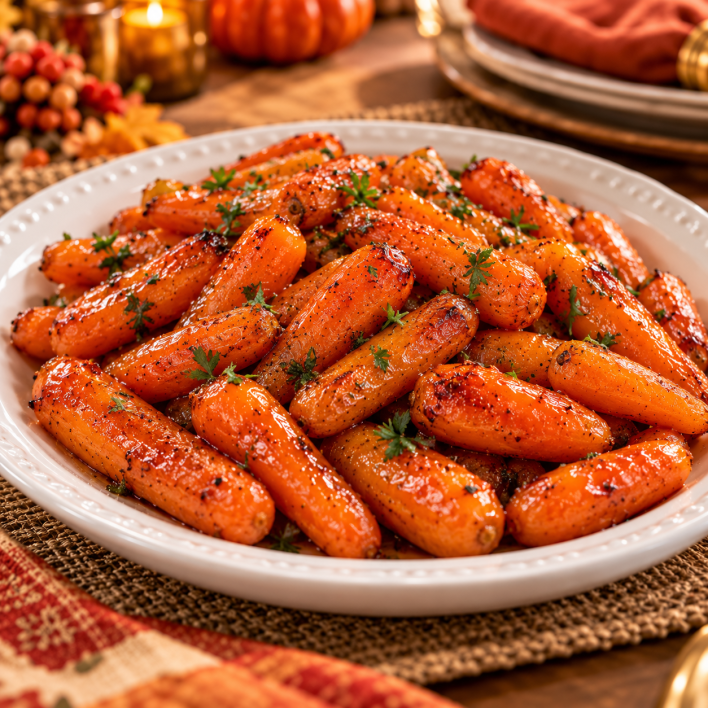 Thanksgiving Honey-Glazed Carrots 