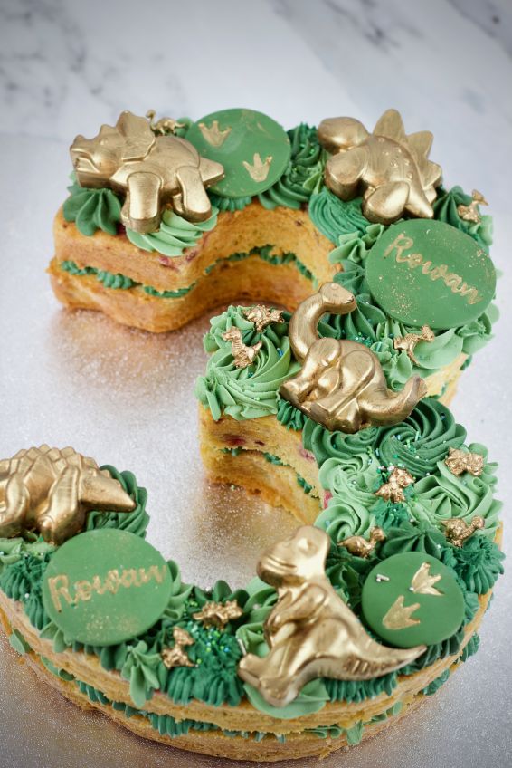 Large Single Number Cake