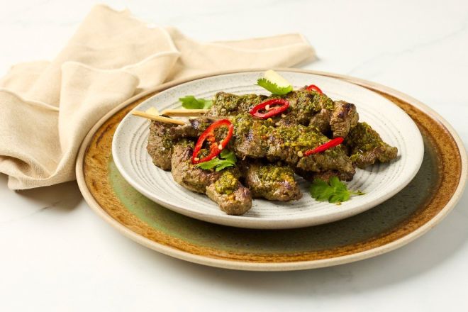 Chimichurri Beef Skewers