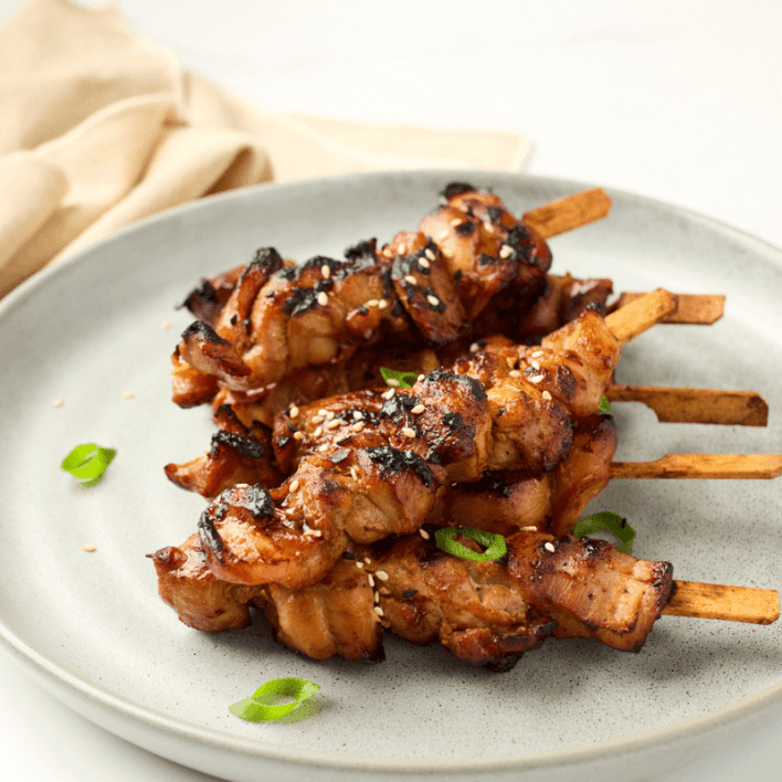 Honey Soy Chicken Skewer with Sesame
