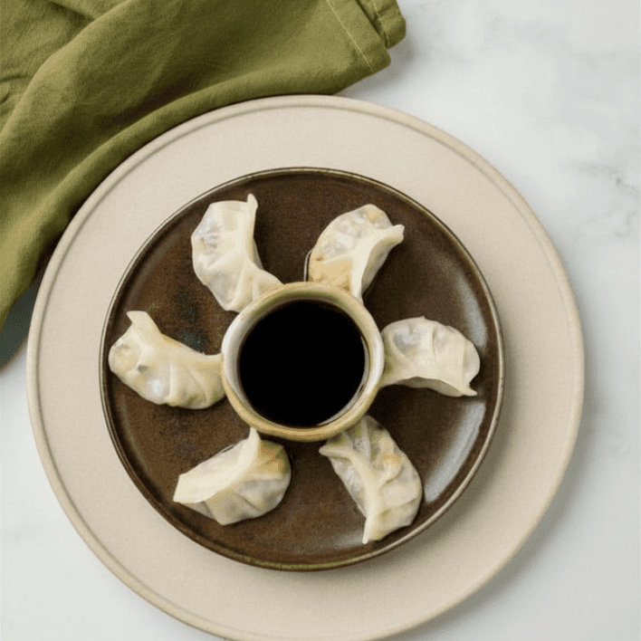 Shitake Mushroom Dumplings with Soy Sauce