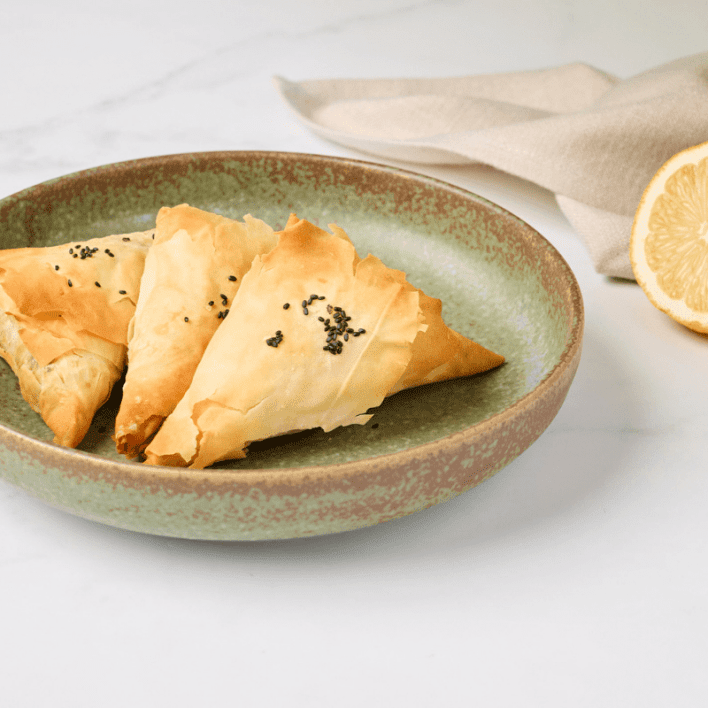 Spanakopita; Spinach and Cheese Triangles