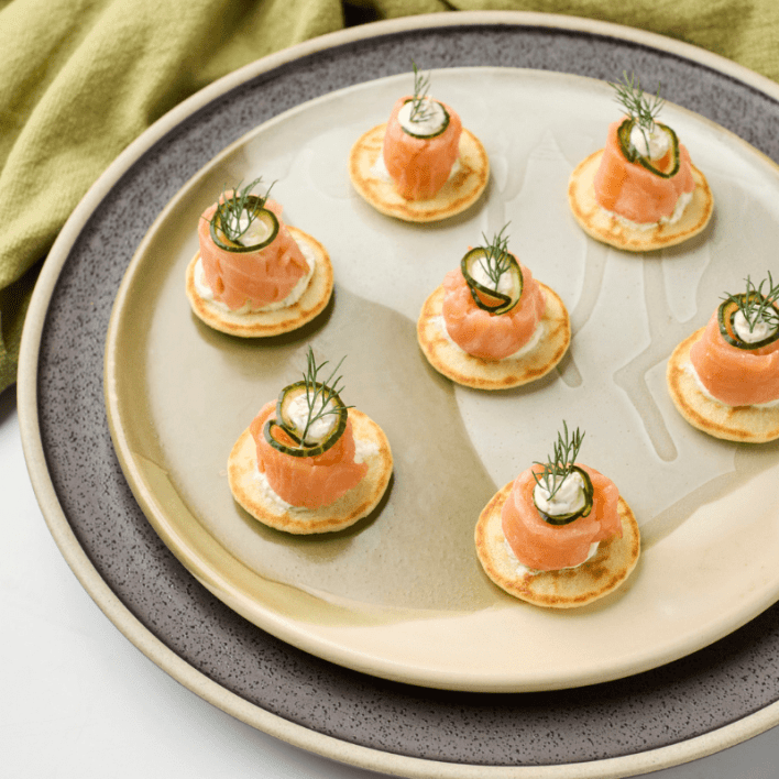 Smoked Salmon Blinis
