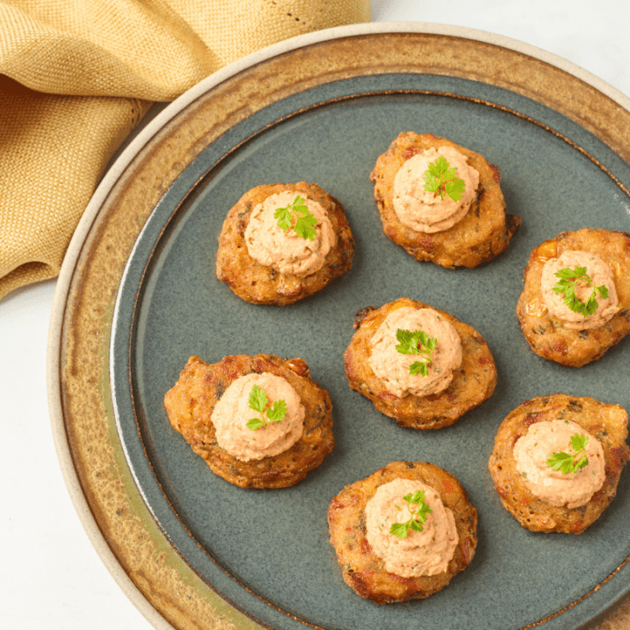 Scorched Corn Fritters
