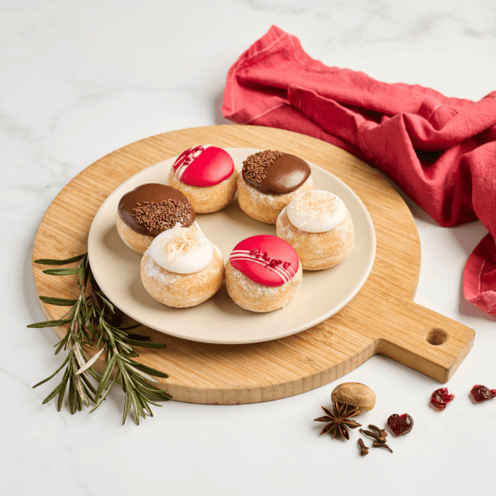 Christmas Doughnut Selection