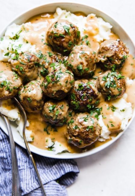 Homemade Meatballs - Pan
