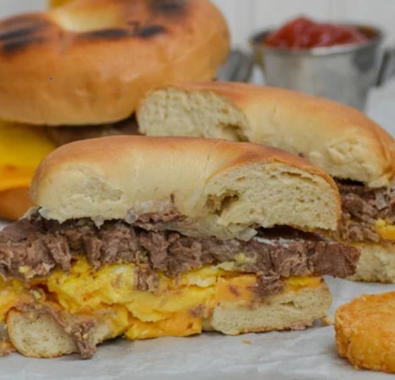 Steak and Egg Bagel