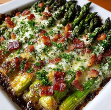 BACON AND ASIAGO ROASTED ASPARAGUS