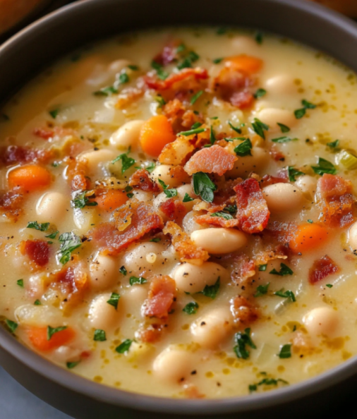 WHITE BEAN BACON FLORENTINE SOUP
