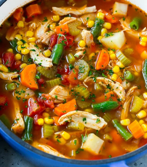 HEARTY CHICKEN AND VEGETABLE SOUP