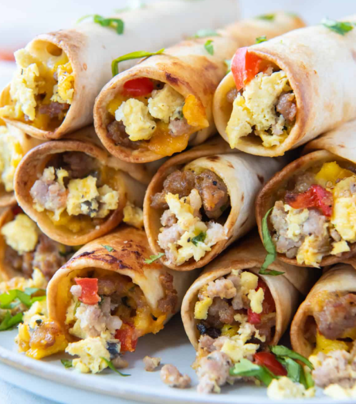 Baked Breakfast Taquitos