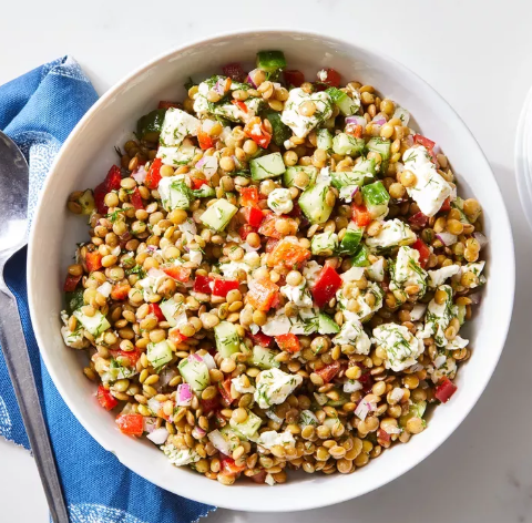 LEMON LENTIL COLD LUNCH BOWL