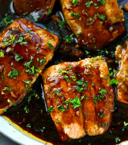 Teriyaki Salmon with Ginger Rice