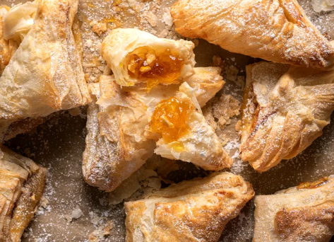 Mango Puff Pastry Turnover Dessert