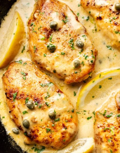 CHICKEN PICCATA FAMILY PAN
