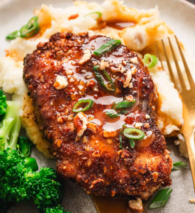 Bourbon Pecan Chicken Breast