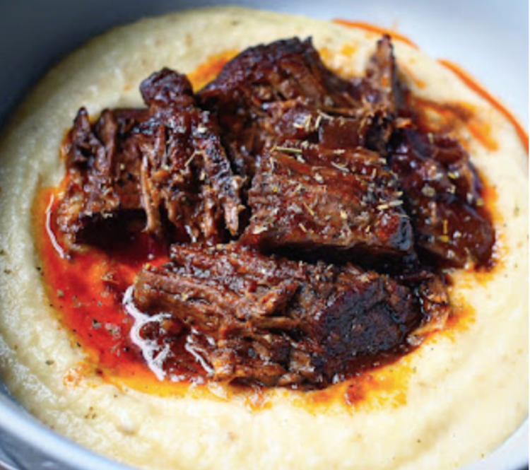 ITALIAN STYLE BRAISED BEEF AND POLENTA