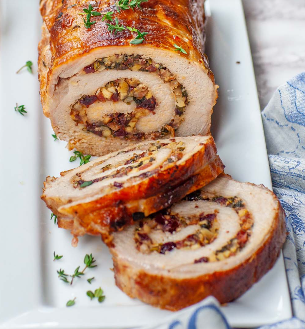 APPLE AND BACON STUFFED PORK TENDERLOIN FAMILY BUNDLE