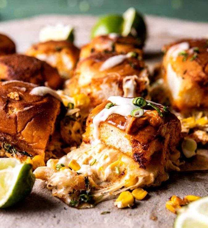 Mexican Street Corn Dip Sliders