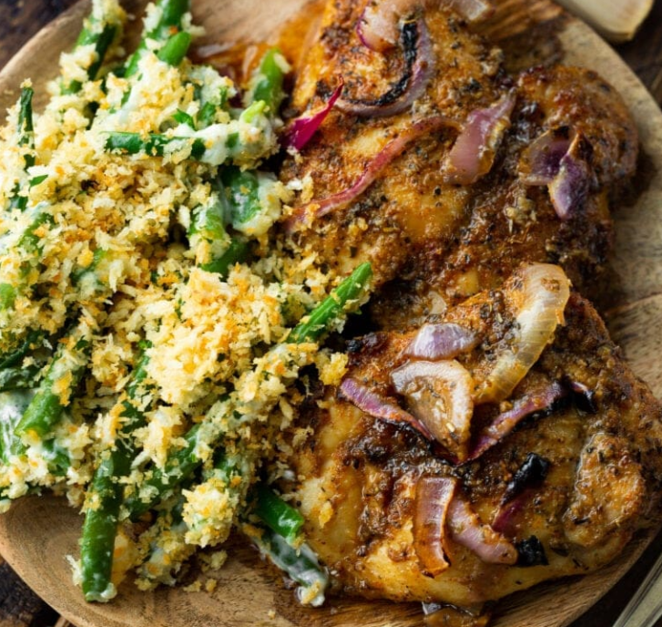 DRY RUBBED BAKED CHICKEN THIGHS