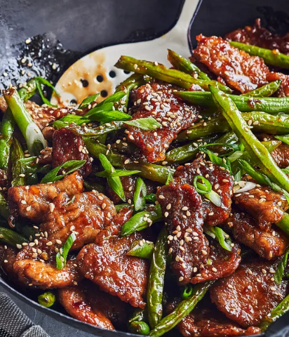 Pork and Green Bean Stir Fry