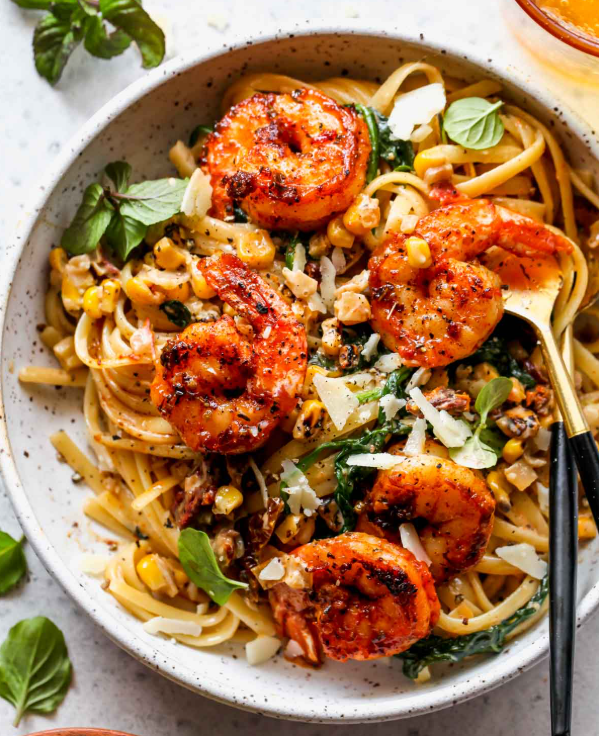 CREAMY SHRIMP PASTA 