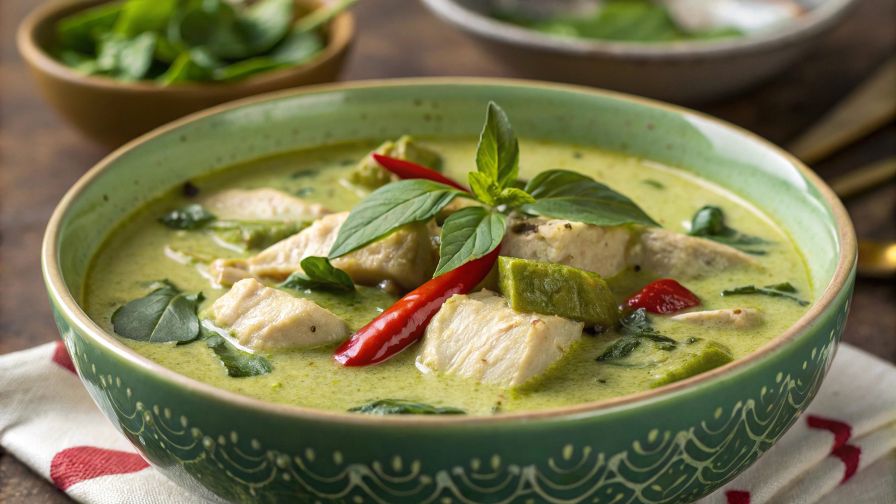 #13 Green Curry Chicken/Chili Glazed Shrimp/Thai Basil Tofu Stir-Fry