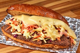 New York Strip with Sweet Curry Slaw