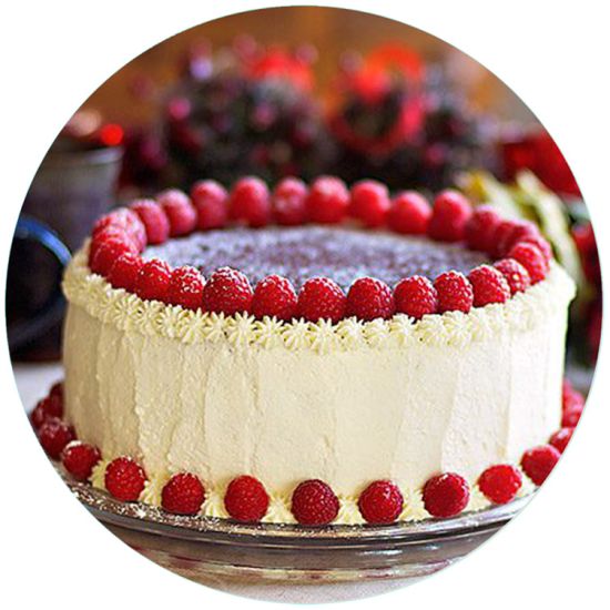 Deluxe Raspberry & Mascarpone Cream Cake